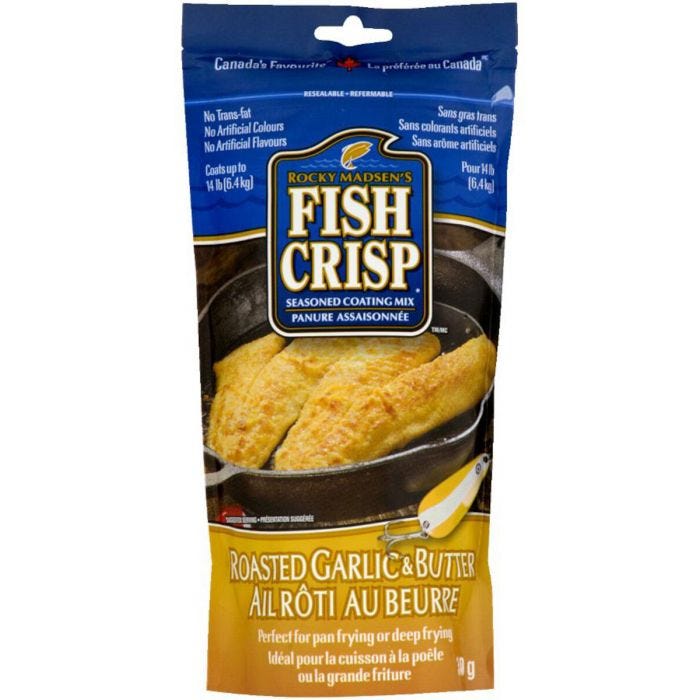 fish crisp Roasted Garlic Butter