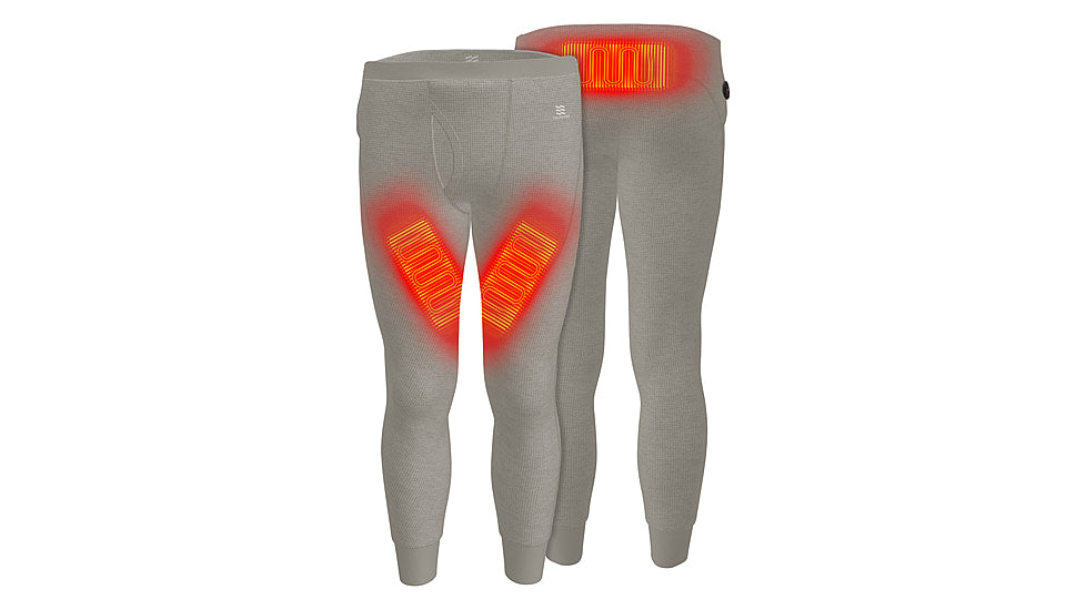Mobile Warming 7.4V Heated Thermick Baselayer Pant - Mens, Color: Light Gray