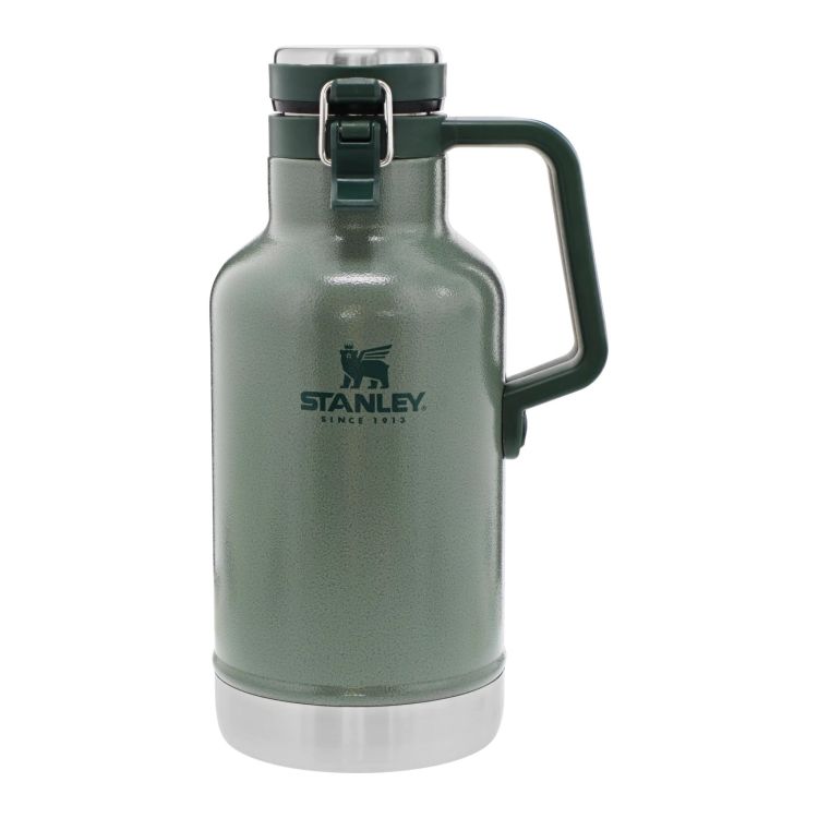 StanleyClassic Easy-Pour Gr owler -Hammertone Green- Glassware Cookware