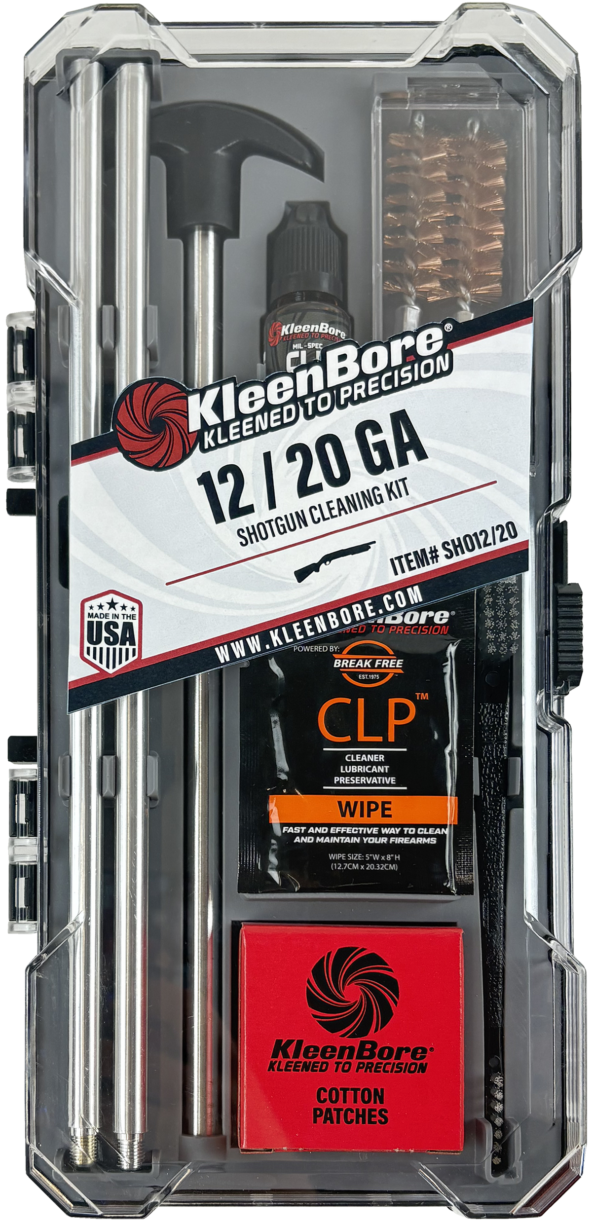 KleenBore 12/20 Gauge Classic Shotgun Cleaning Kit
