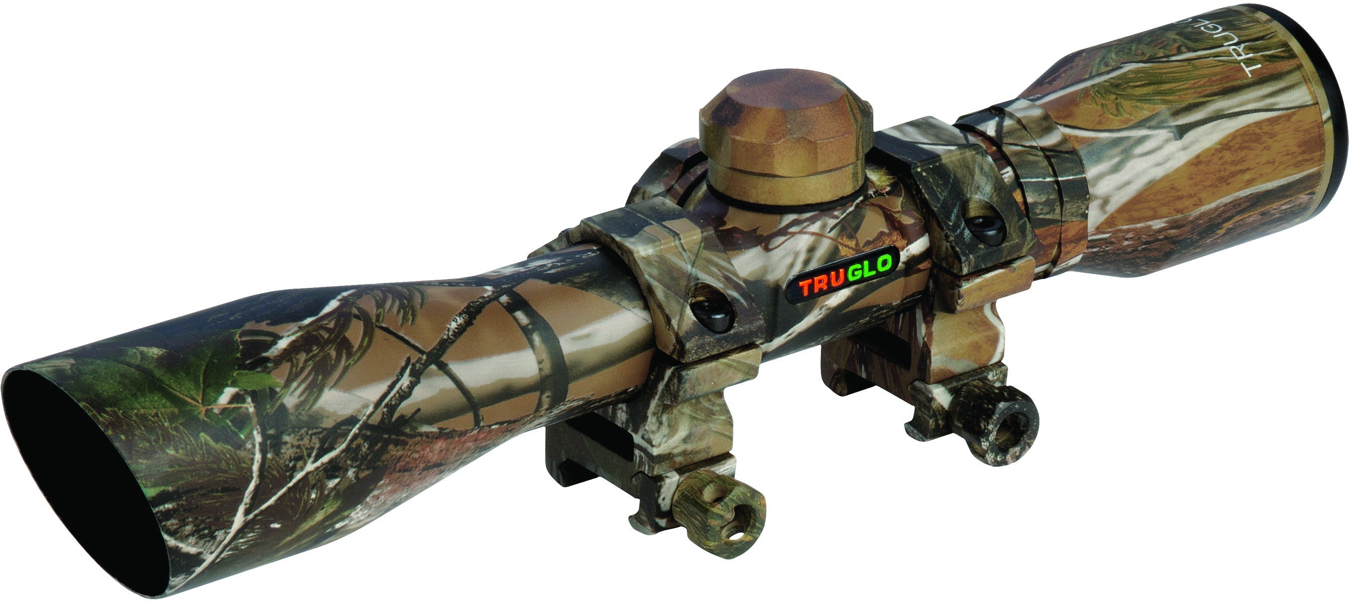 Truglo SCP SR 4X32 W/Rings Diamond Reticle Camo