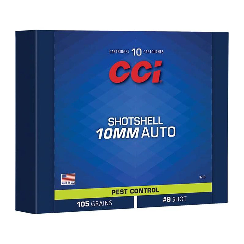 CCI Pest Control 10mm Auto 105gr #9 Lead Shot Shotshells - 10 Count