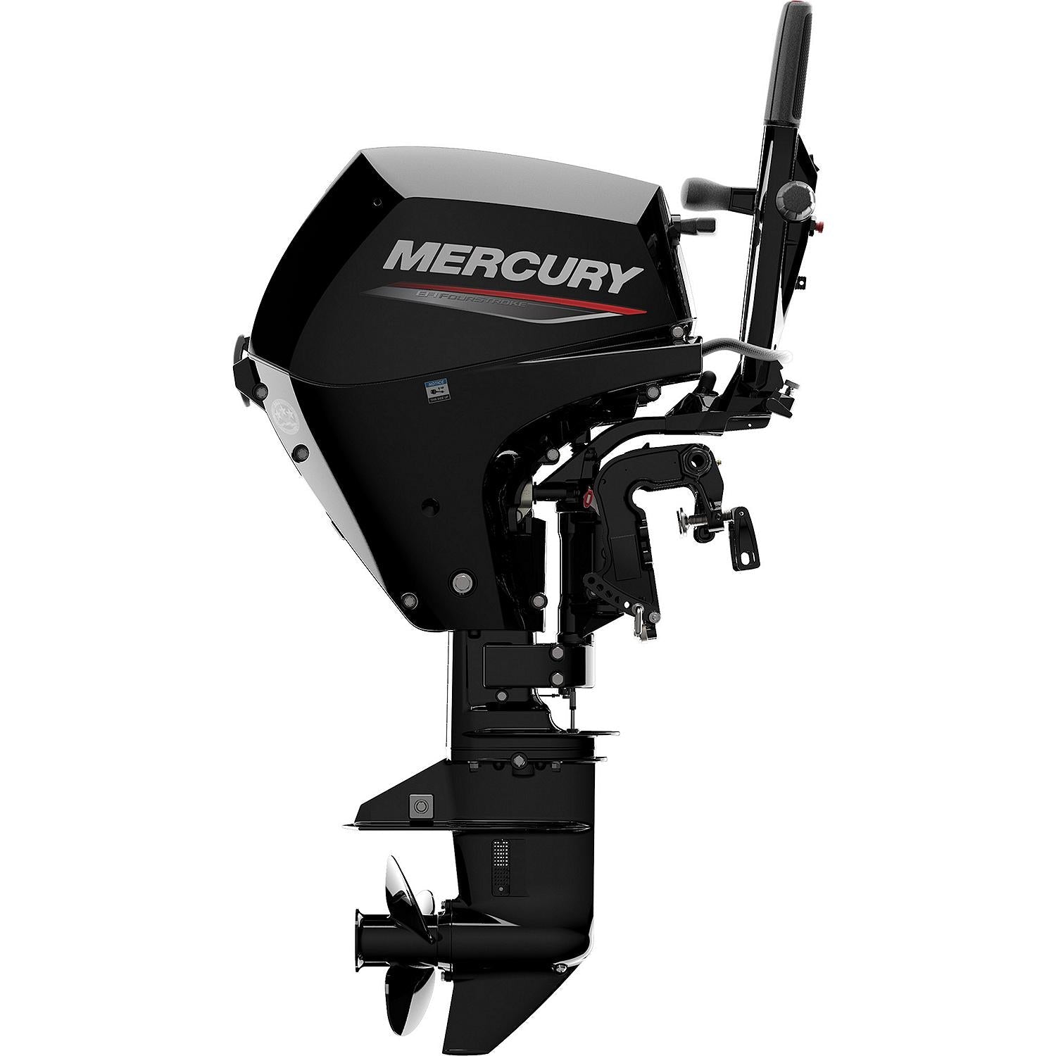 Mercury 20hp EFI Tiller FourStroke Outboard Motor - 20" Shaft, Manual Tilt/Trim, Electric Start w/ Manual Backup