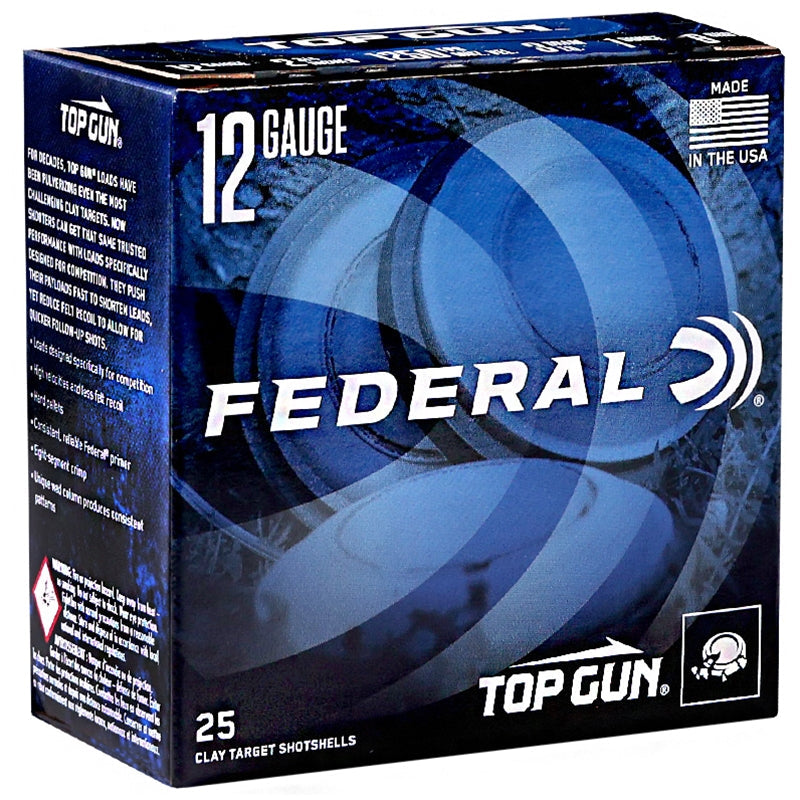 Federal Top Gun Sporting 12 Gauge 2-3/4" 1 oz 1300 FPS #7.5 - 25 Rounds