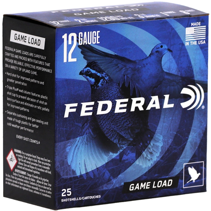 Federal Game-Shok 12GA 2-3/4" 1 Oz #8 Upland Game Load