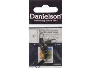 Danielson 2300SPBLK-3 Ball Bearing Swivel w/Interlock Snap Black Size 3 3pk
