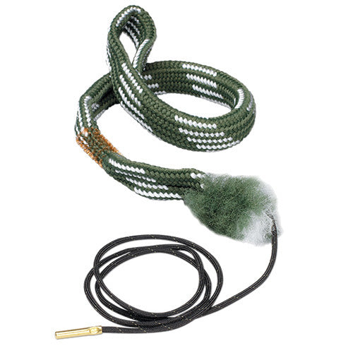 Hoppe's No. 9 Boresnake Snake Den 9mm/.38/.357 Caliber Rifle Length Pull Thru Bore Cleaning Rope with Bronze Brush and Carry Case with Pull Handle Lid