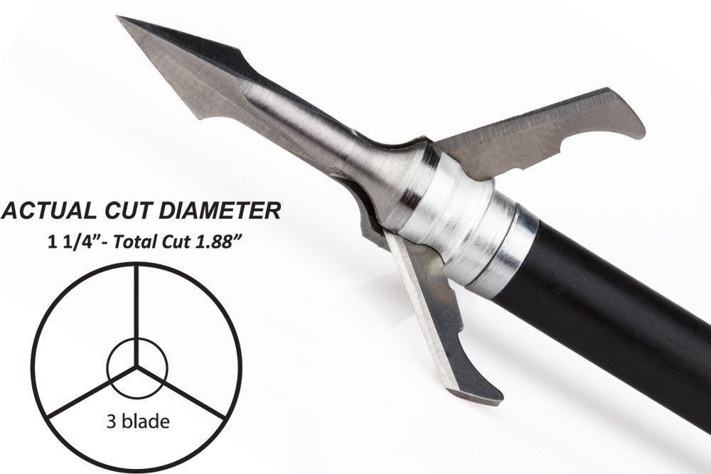 Grim Reaper Fatal Steel Mechanical Broadheads - 100 gr (1 1/4'') - #1301