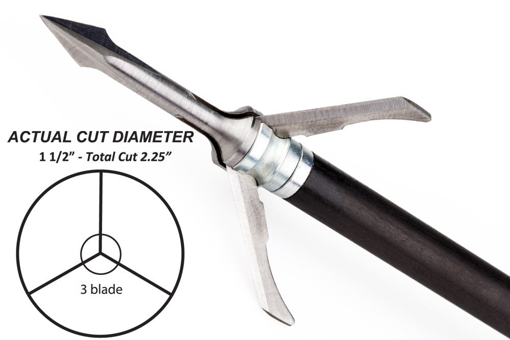 Grim Reaper Fatal Steel Mechanical Broadheads - 100 gr (1 1/4'') - #1301