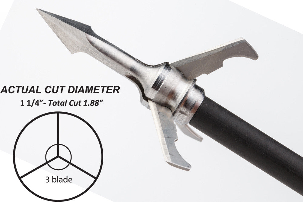 Grim Reaper Fatal Steel Mechanical Broadheads - 100 gr (1 1/4'') - #1301