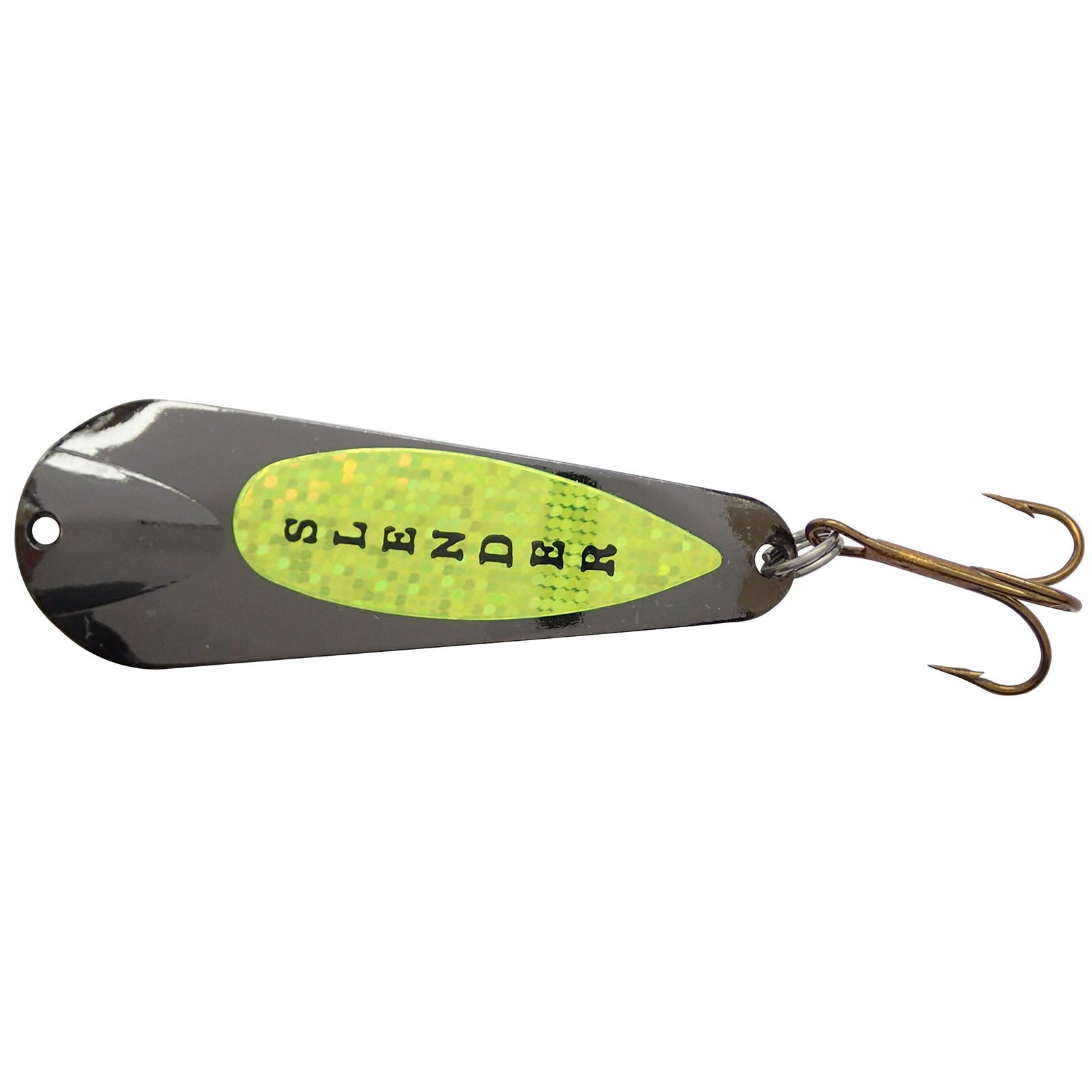 Custom Jigs Slender Spoon Black Nickel Chart 1/4oz