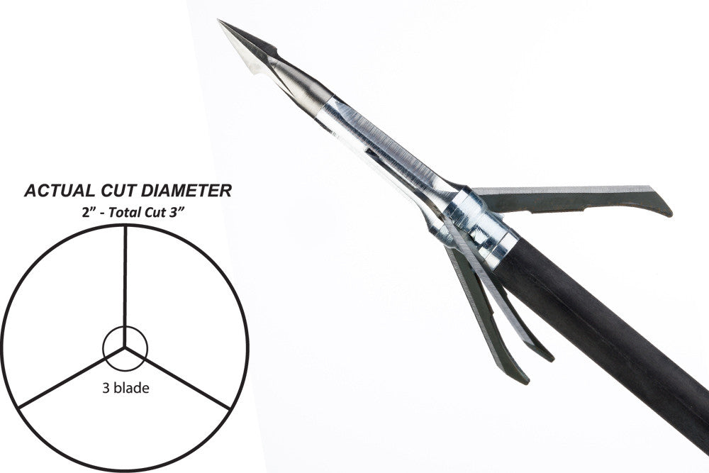 Grim Reaper Pro Series Mechanical Broadheads - Carni-Four 125 gr 4-Blade (1 1/2" & 1 1/4") - #1651