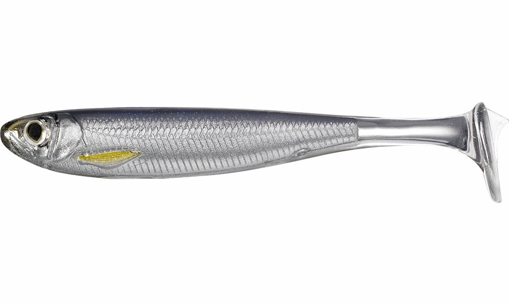LiveTarget  ICT Slow-Roll Shiner - Paddletail, 3 Silver/Smoke
