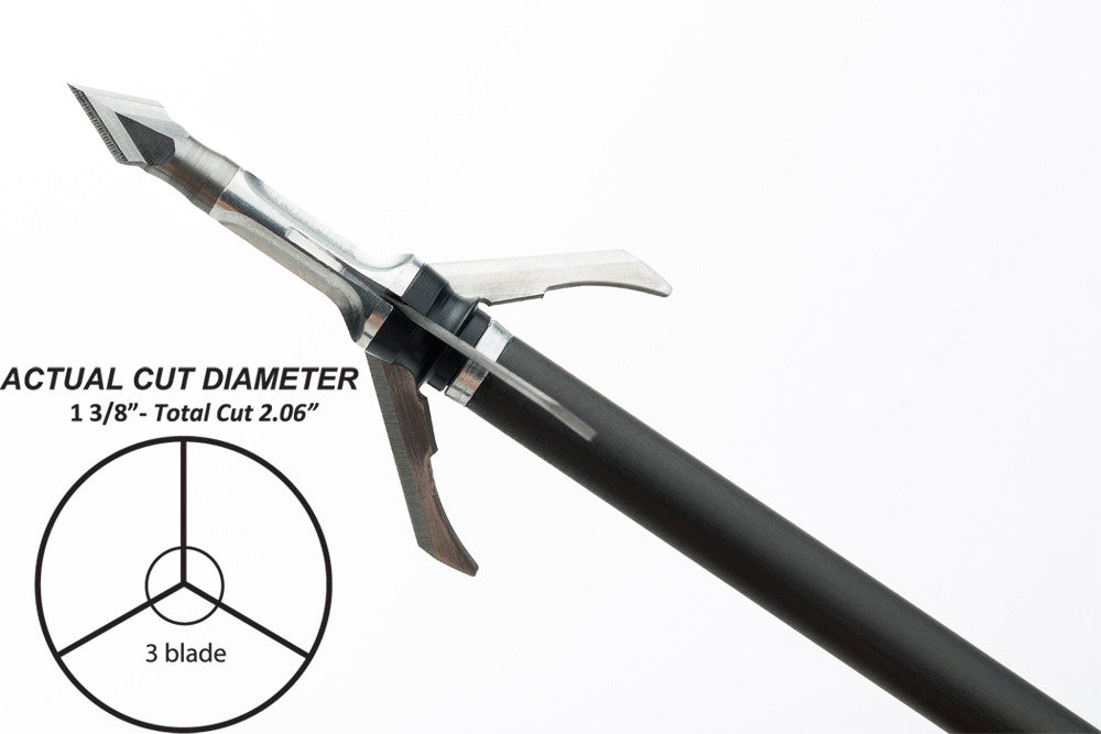 Grim Reaper Razorcut Mechanical Broadheads - 125 gr EXTRA (1 3/4'')
