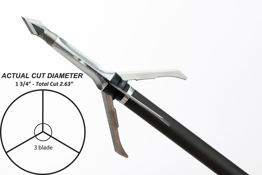 Grim Reaper Razorcut Mechanical Broadheads - 85 gr (1 3/8'')