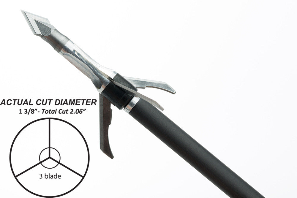 Grim Reaper Razorcut Mechanical Broadheads - 125 gr EXTRA (1 3/4'')