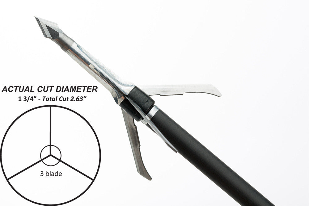 Grim Reaper Razorcut Mechanical Broadheads - 125 gr (1 3/8'')