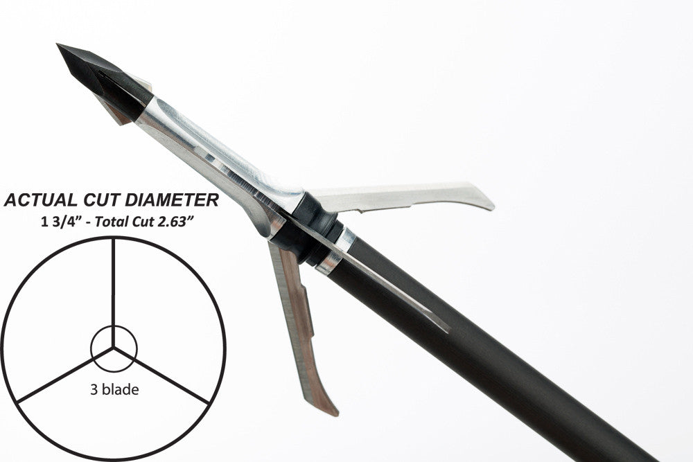 Grim Reaper Razortip Mechanical Broadheads - 75 gr (1 1/8'') - #1901