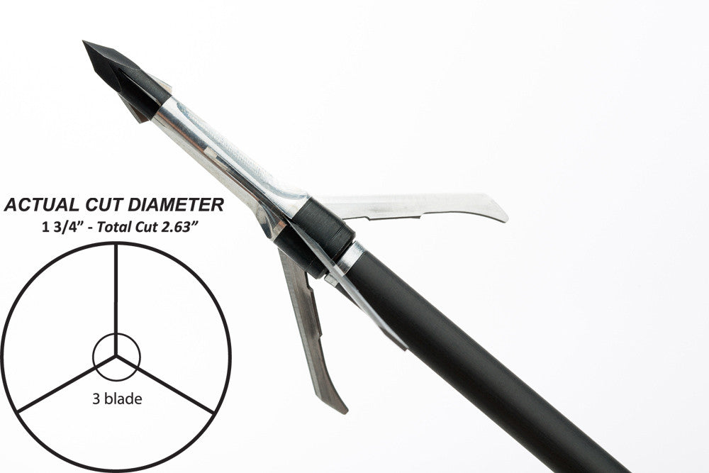 Grim Reaper Razortip Mechanical Broadheads - 125 gr EXTRA (1 3/4'') - #1914