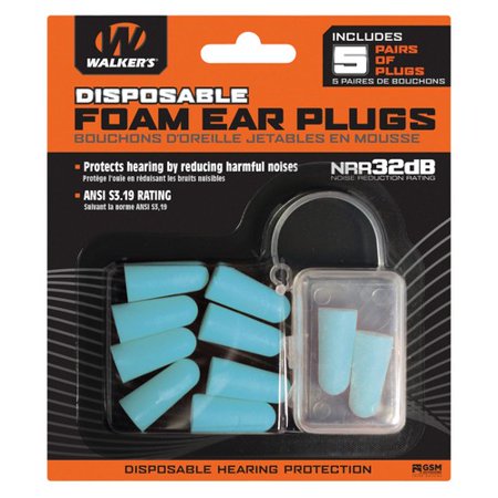 Walker-s Disposable Foam Ear Plugs