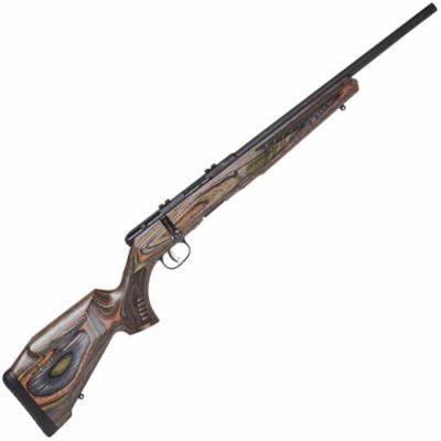 Savage Arms B17 BNS-SR .17 HMR Bolt Action Rifle 18" Barrel 10 Rounds Timber Hardwood Laminate Stock Matte Black