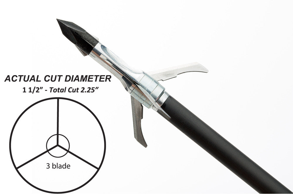 Grim Reaper Crossbow Mechanical Broadheads - Crossbow 150 gr 2-Blade (2'') - #7622