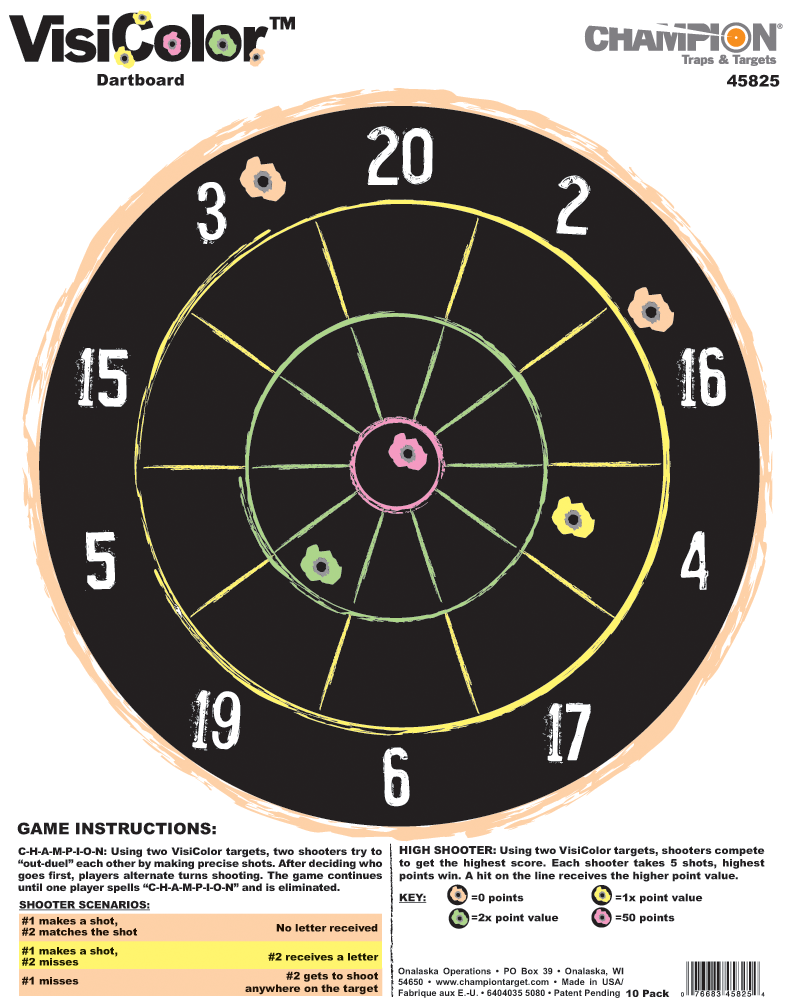 Primos Visicolor Targets - Dartboard