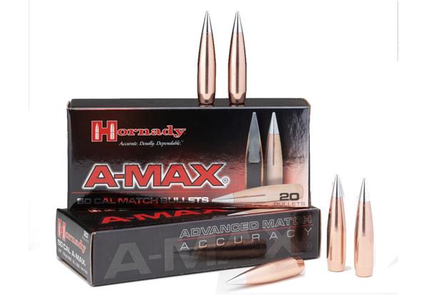 Hornady 50 Cal .510 750 Gr A-MAX Match - 20 Count