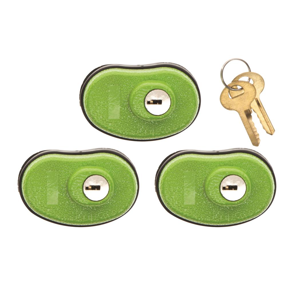 Lockdown Keyed Trigger Lock 3 Pack Green California DOJ Certified 1118824