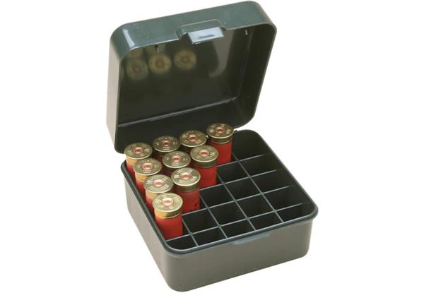 SHOTSHELL BOX 25RND FLIPTOP 12 20 GAUGE UP TO 3" FGRN