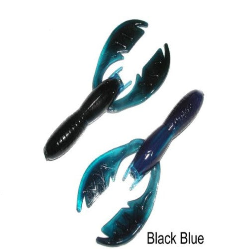 NetBait Paca Craws 5- Black-Blue - Frsh Wtr Soft Plastic