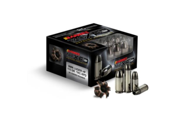 BARNES AMMO TAC-XP 9MM LUGER +P 115 GR (20)