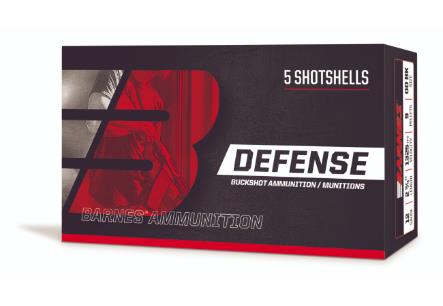 BARNES AMMO 12 GA #00 BUCKSHOT 9 GR (5)