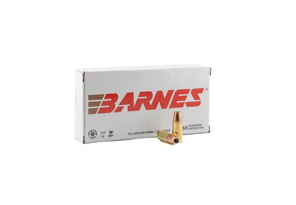 BARNES AMMO SIERRA JHP 9MM LUGER 115 GR (50)