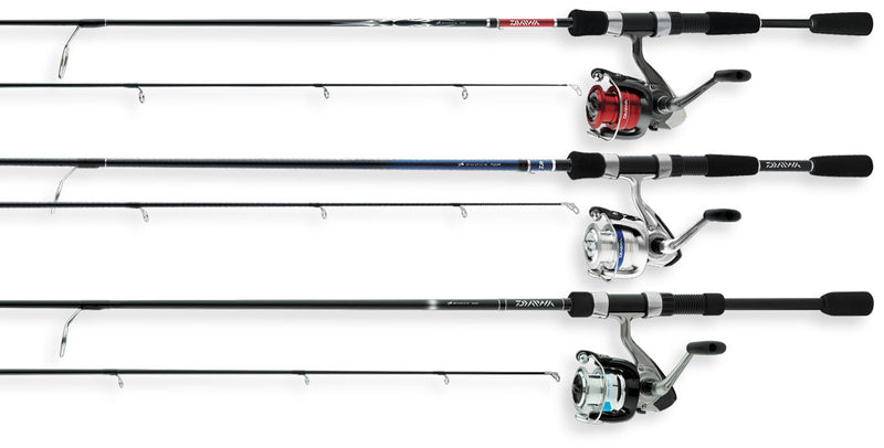 Daiwa D-Shock Lightweight Spinning Rod and Reel, Medium, Right Handed, 7 ft