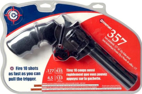 Crosman CO2 Revolver Pistol 11.38 Inches Black