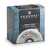 Federal Premium Top Gun Target Load Shotshells - Velocity 1145 - 12 Gauge - #8 Shot - 25 Rounds