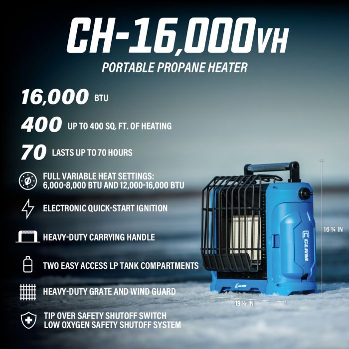 Clam CH-16000vh Heater - Canada/MA Version