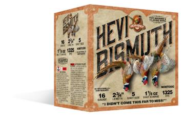 HEVI-SHOT Ammunition BISMUTH UPLAND 16 Gauge 2-3/4" 1-1/8 OZ #5 (25)