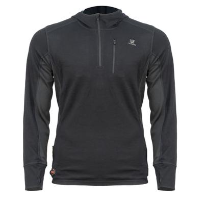 Mobile Warming Mens Merino Heated Base Layer Shirt Black