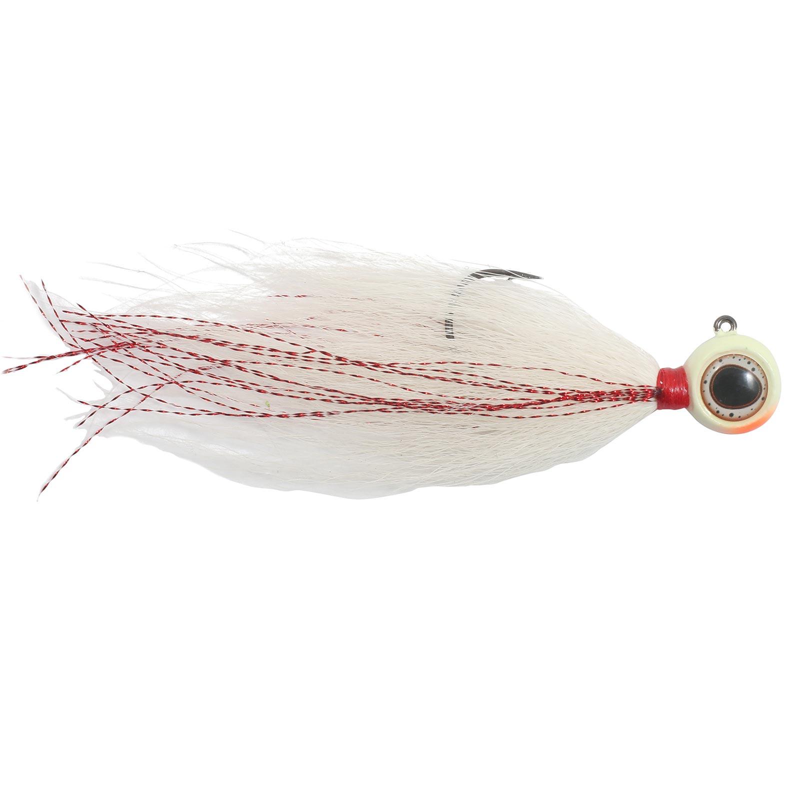 Northland DVBJ5-1 DEEP-VEE Bucktail Jig - 3/8oz - #3/0 Hook - 3 1/4 - 1/Card - White