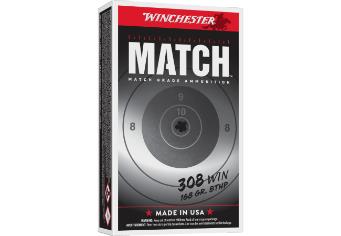 WINCHESTER AMMO 308 WIN MATCH HPBT 168 GR