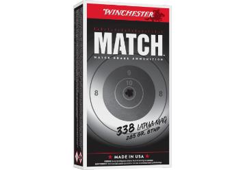 WINCHESTER AMMO 338 LAPUA MAG 285 GR BTHP