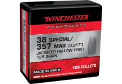 WINCHESTER BULLETS 38 CAL/357 0.357" 125 GR JHP