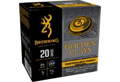 BROWNING AMMO 20 GA 2-3/4" #7.5 GOLDEN CLAYS 7/8 OZ