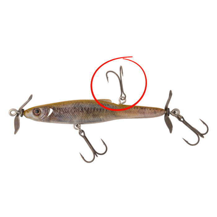 Great Lakes Finesse Spy Bait Replacement Hooks 6pk