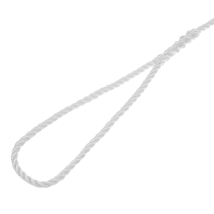 25 3 Strand Nylon Twisted Dock Line [1/2] (White)-