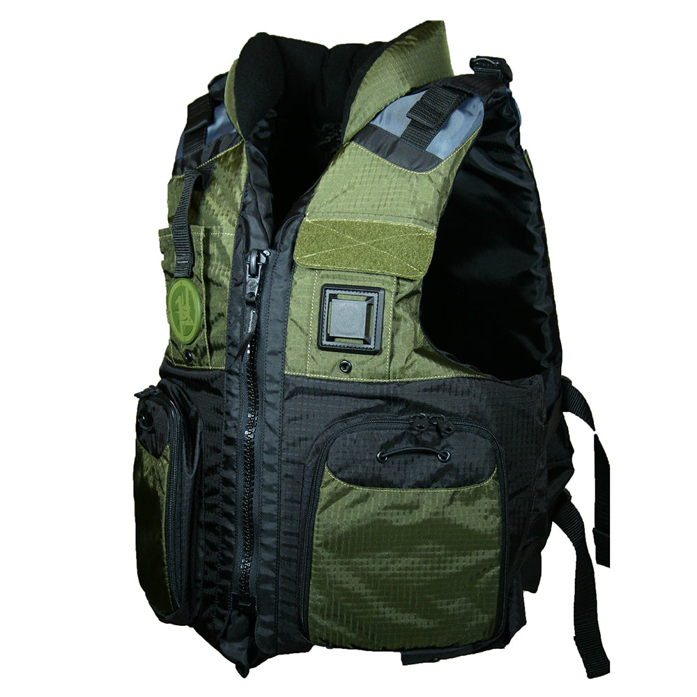 FIRST WATCH AV-800 FOUR POCKET FLOTATION VEST - OD GREEN - LARGE TO XL
