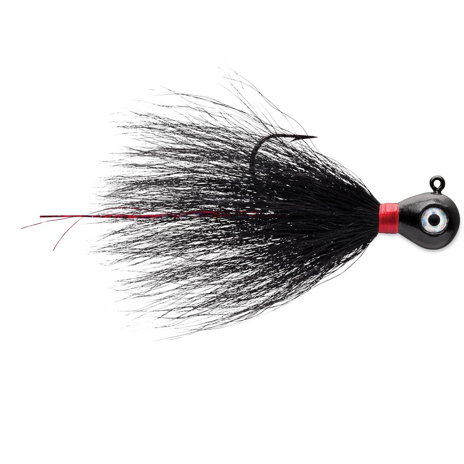 VMC Bucktail Jigs | Black; 1/2 Oz.