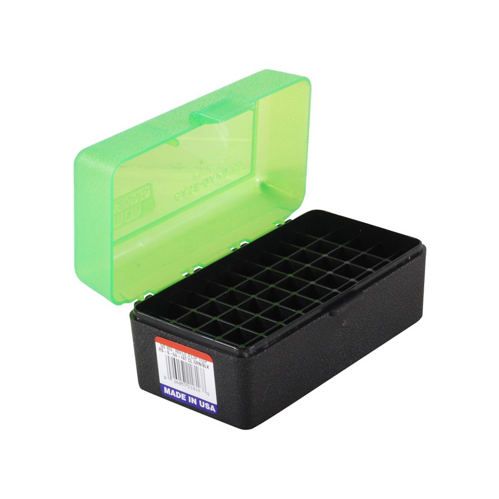 MTM 50 Round Rifle Ammunition Box RS-S-50 GREEN/BLACK